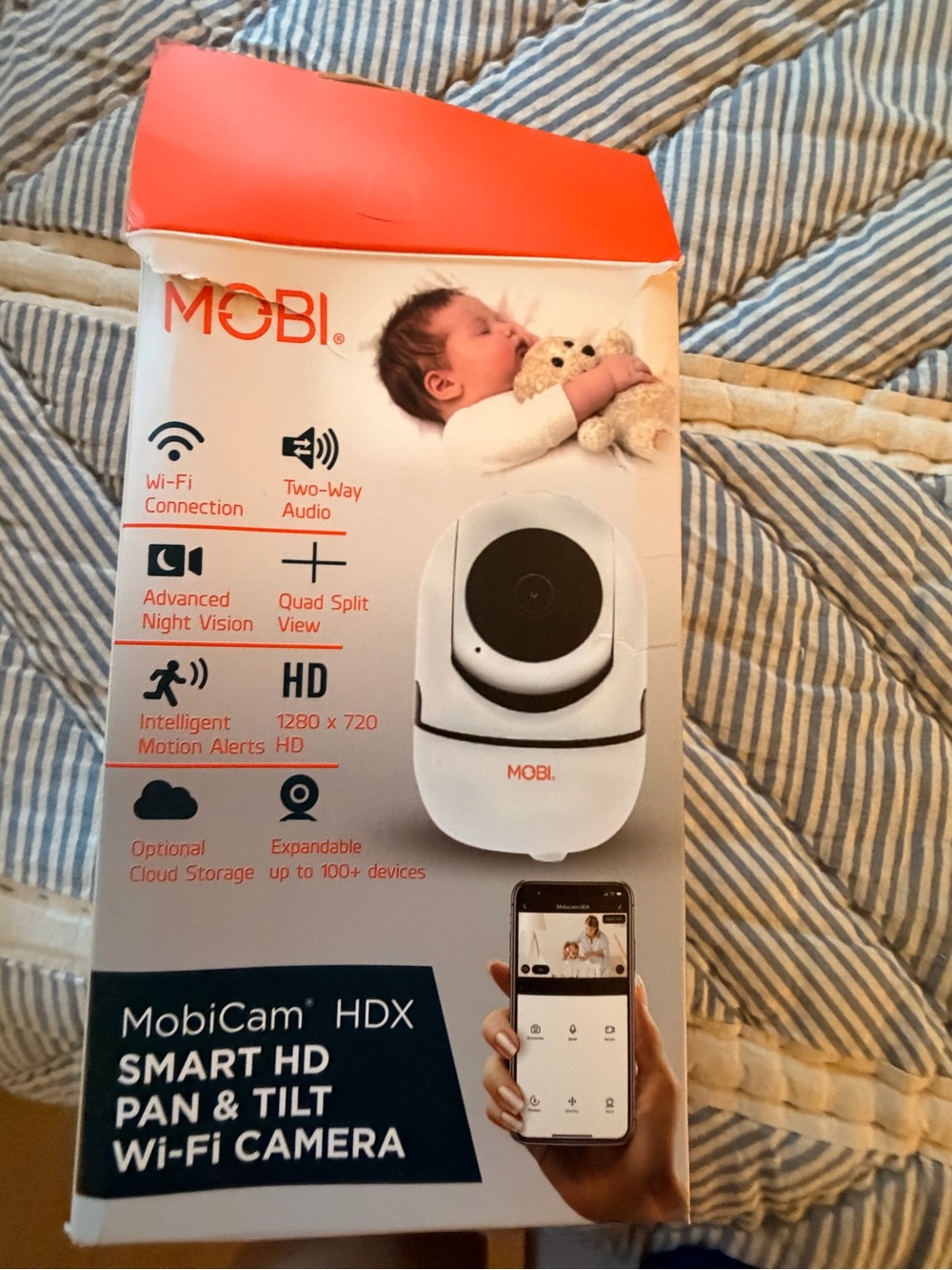 MobiCam HDX Smart HD Pan & Tilt Wi‑Fi Camera - White